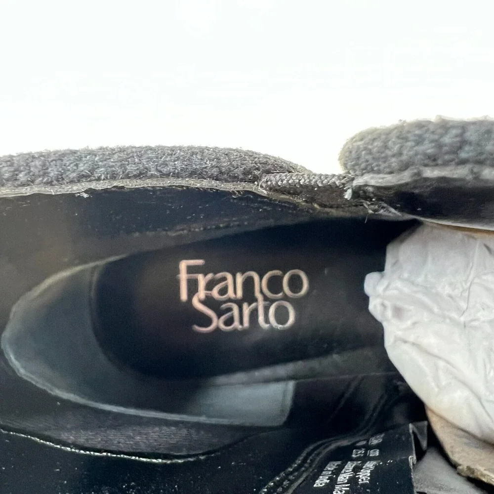 Franco Sarto Mens L-Marcus Ankle Bootie Black Leather Round‎ Toe Zip Shoes Sz 9M